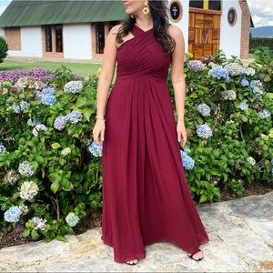 COPY - Azazie Dress. Cabernet Color. Size: 10